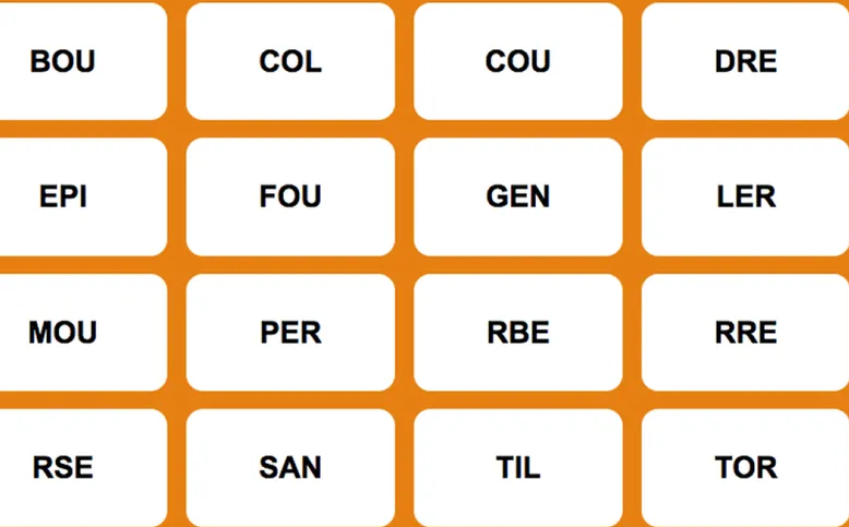 Mots coupés